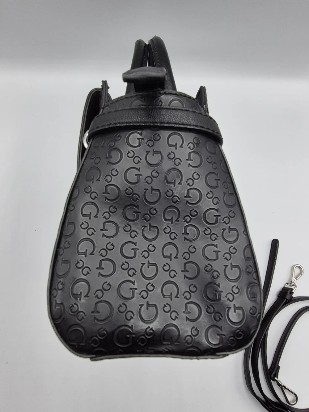 GUESS Black Signature Top-Handle Satchel
